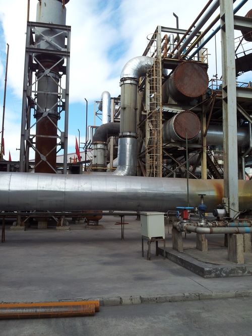 包頭吉宇鋼鐵安裝現場